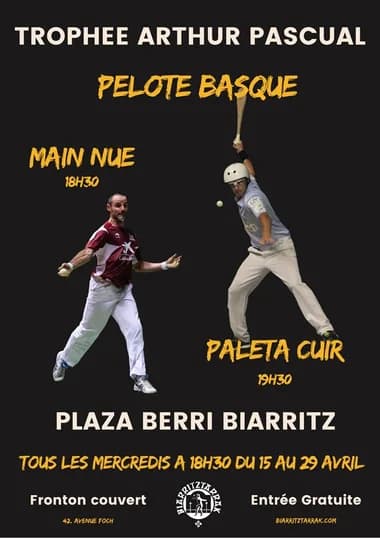 Pelote basque Trophée Arthur Pascual